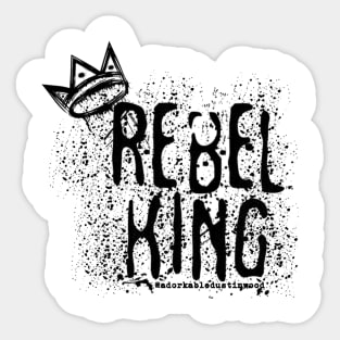 Rebel King Graffiti Sticker